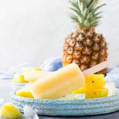 Picolé de abacaxi